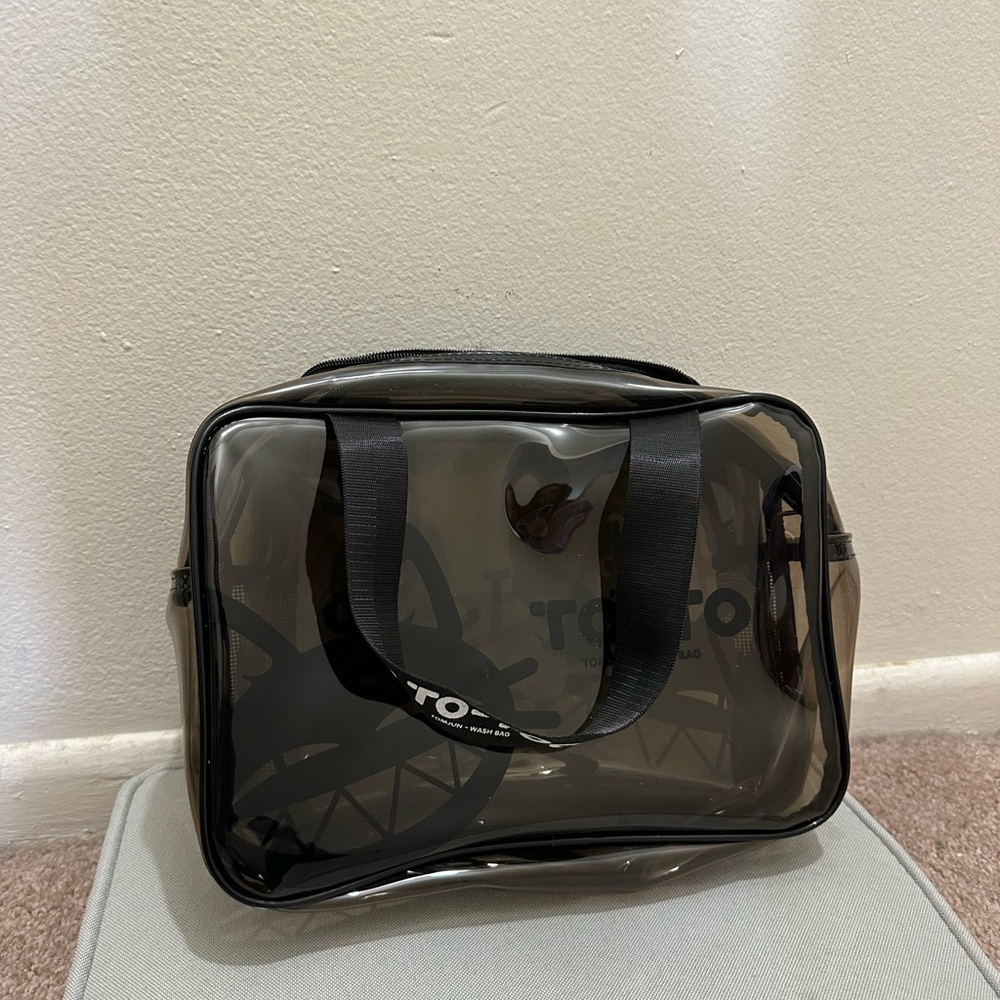 Transparent Black Tote Bag